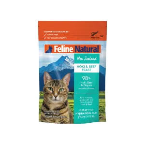 Feline Natural Grain Free Pouches Hoki & Beef Feast 85g x 12