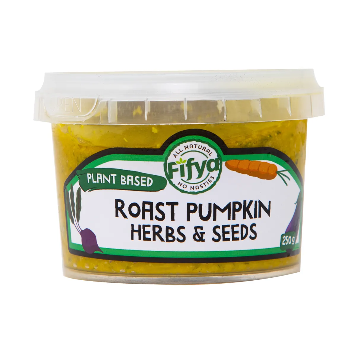 Fifya Vegan Roasted Pumpkin Fresh Herb and Pumpkin Seeds Dips 250g