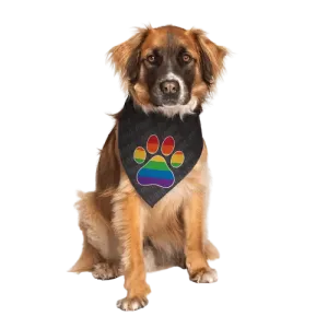 Gay Flag Paw Bandana by Dog Fashion Living