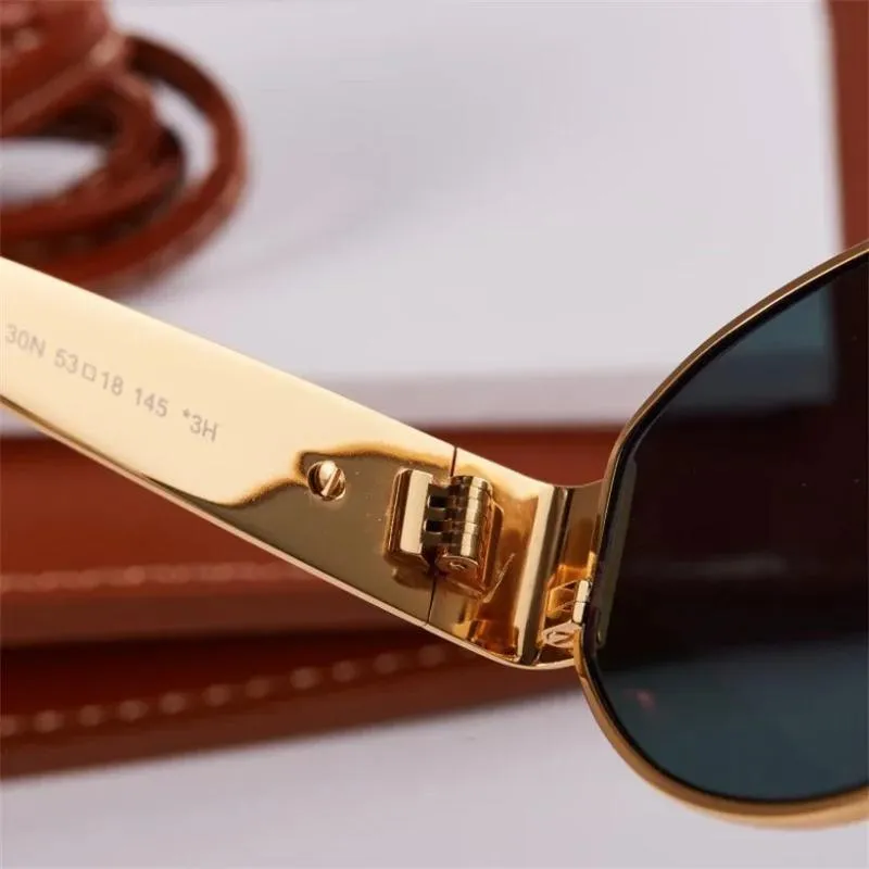 Gold Metal Frame Sunglasses - Sexikinis Swim
