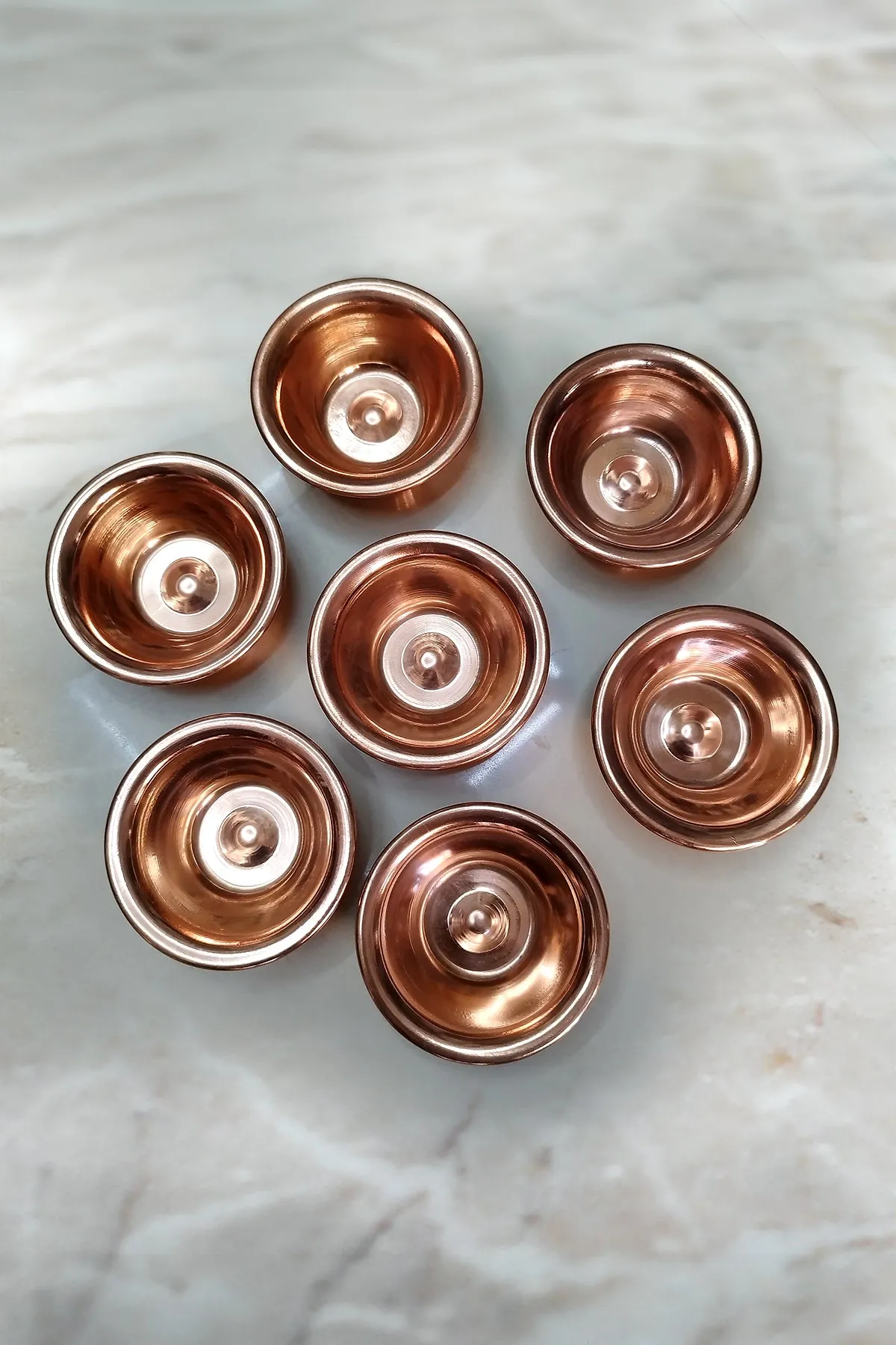 Handmade Buddhist Copper Offering Bowls: Perfect for Rituals