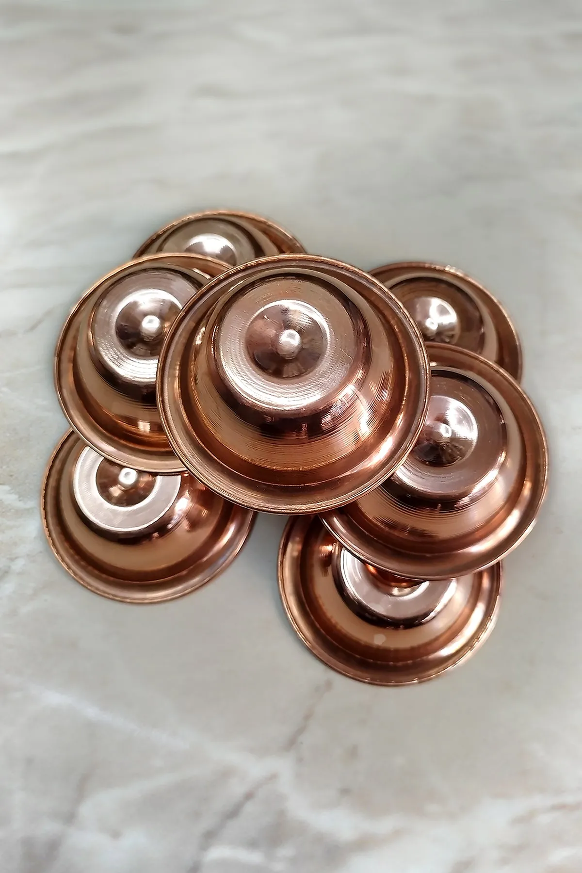 Handmade Buddhist Copper Offering Bowls: Perfect for Rituals