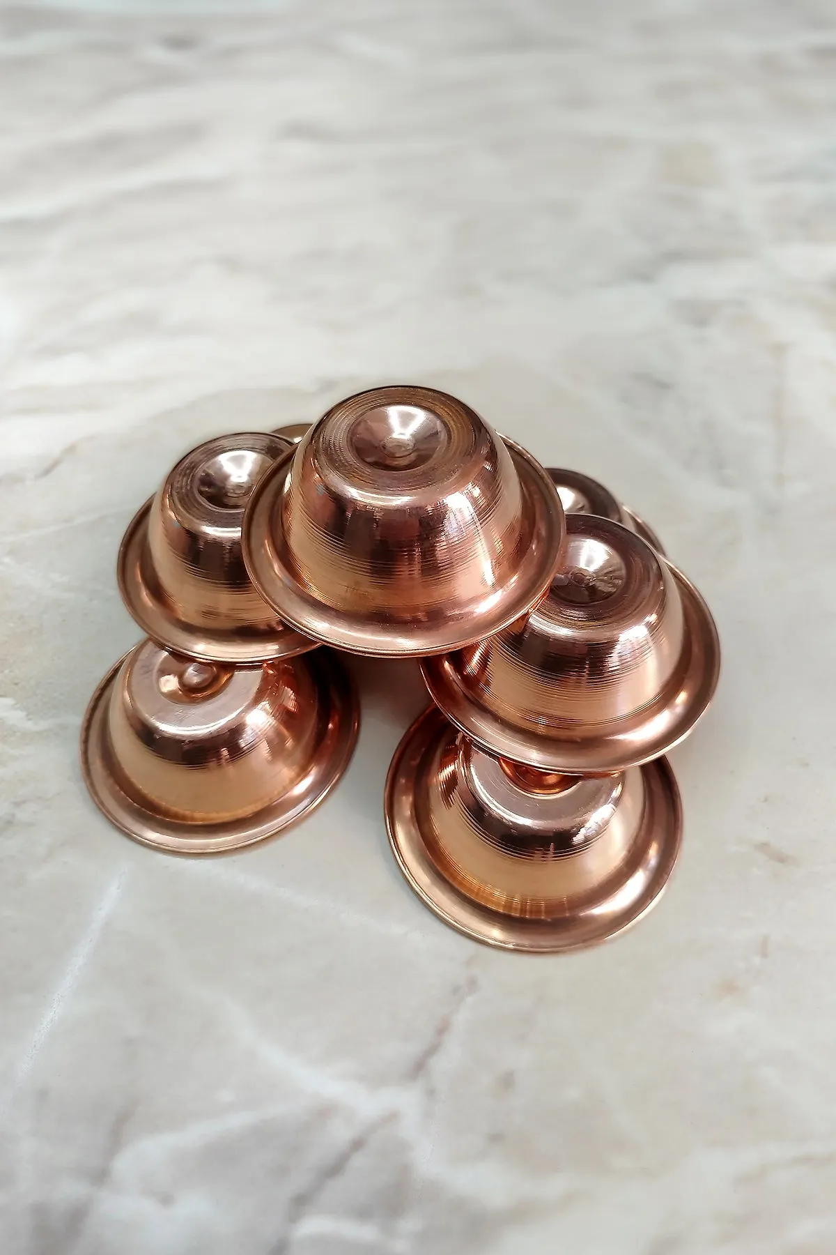 Handmade Buddhist Copper Offering Bowls: Perfect for Rituals