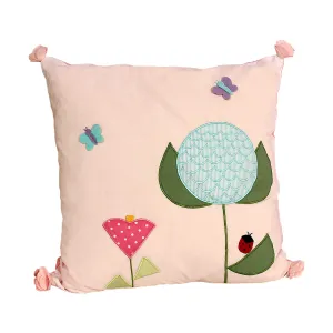 Happy Spring Flower Cushion Cover