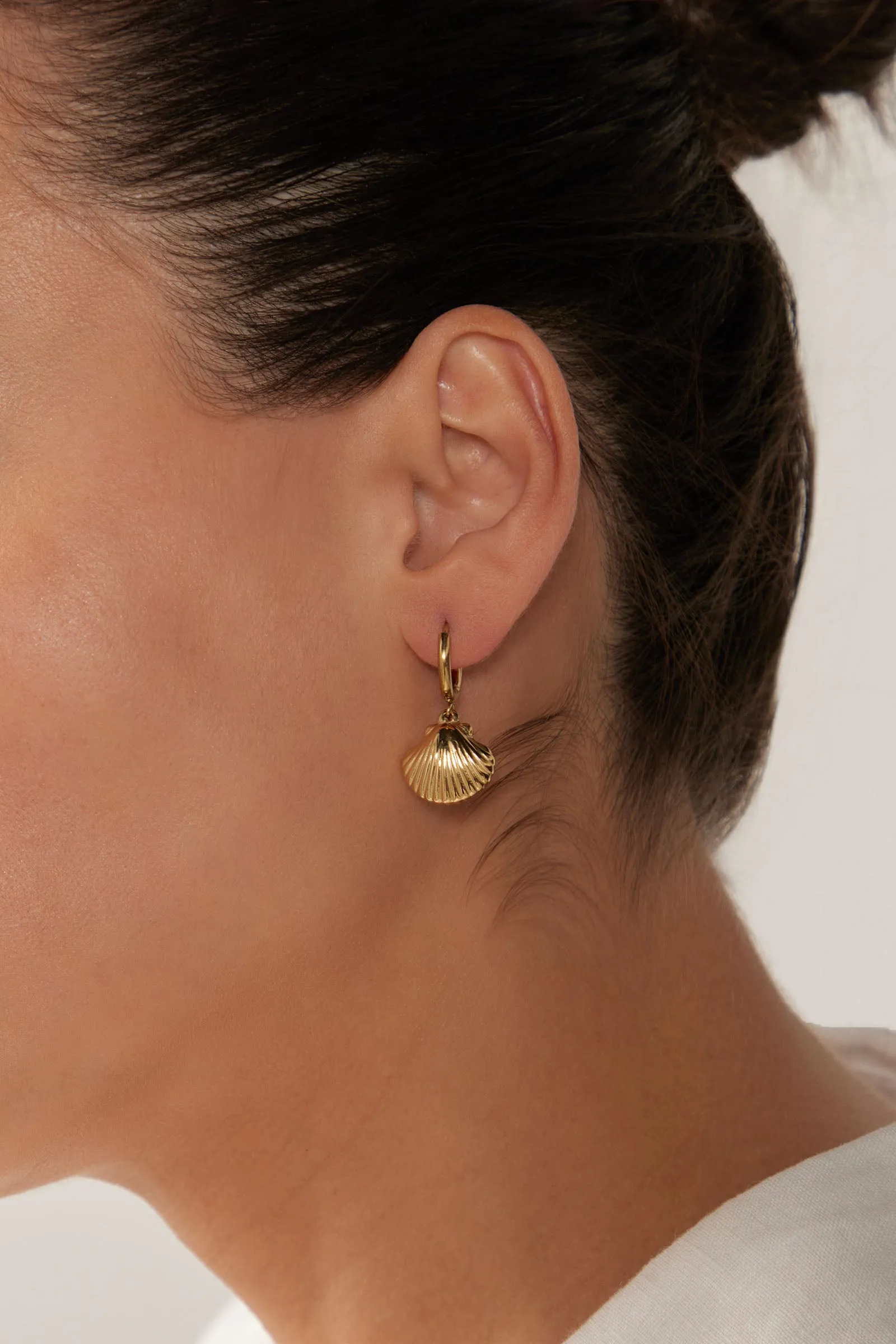 Heritage Earring - Gold Shell