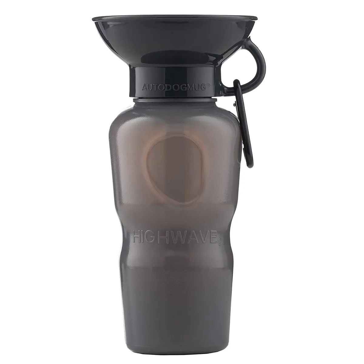 Highwave AutoMug Dog Water Bottle Stone Gray 22 oz