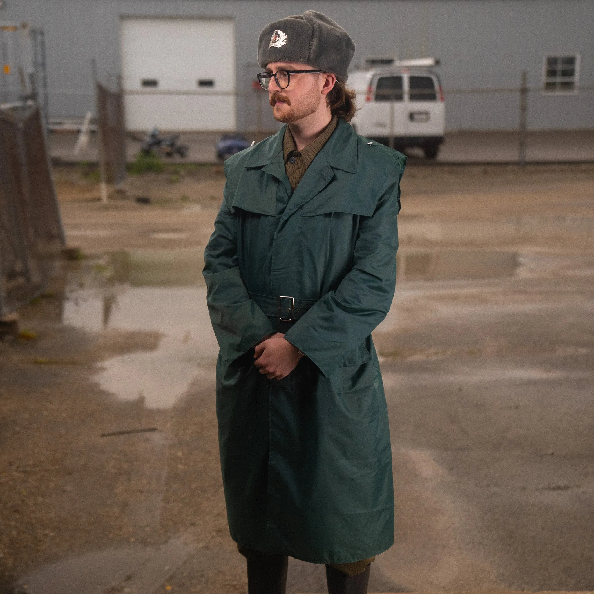 Issued East German Raincoat