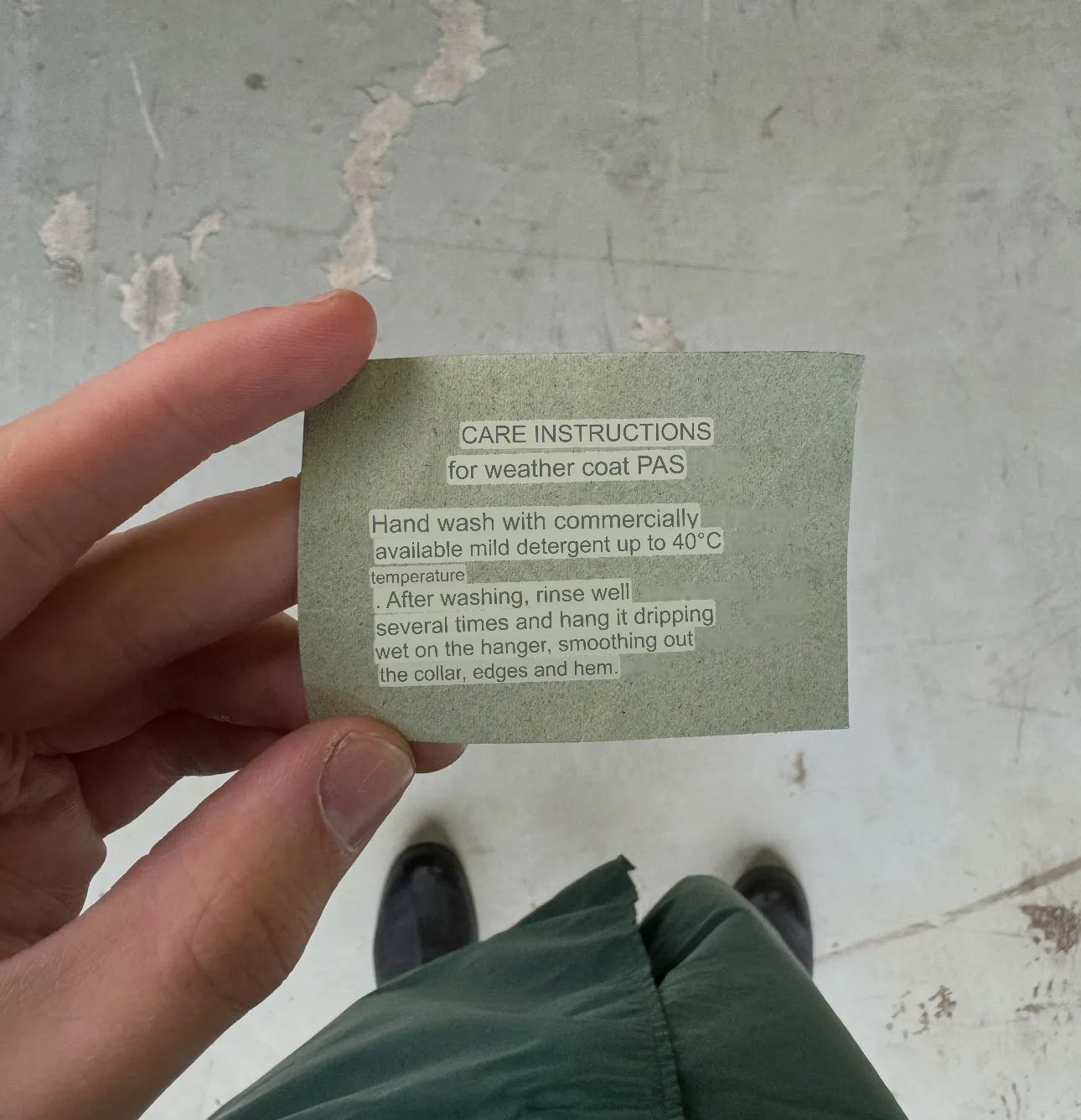 Issued East German Raincoat