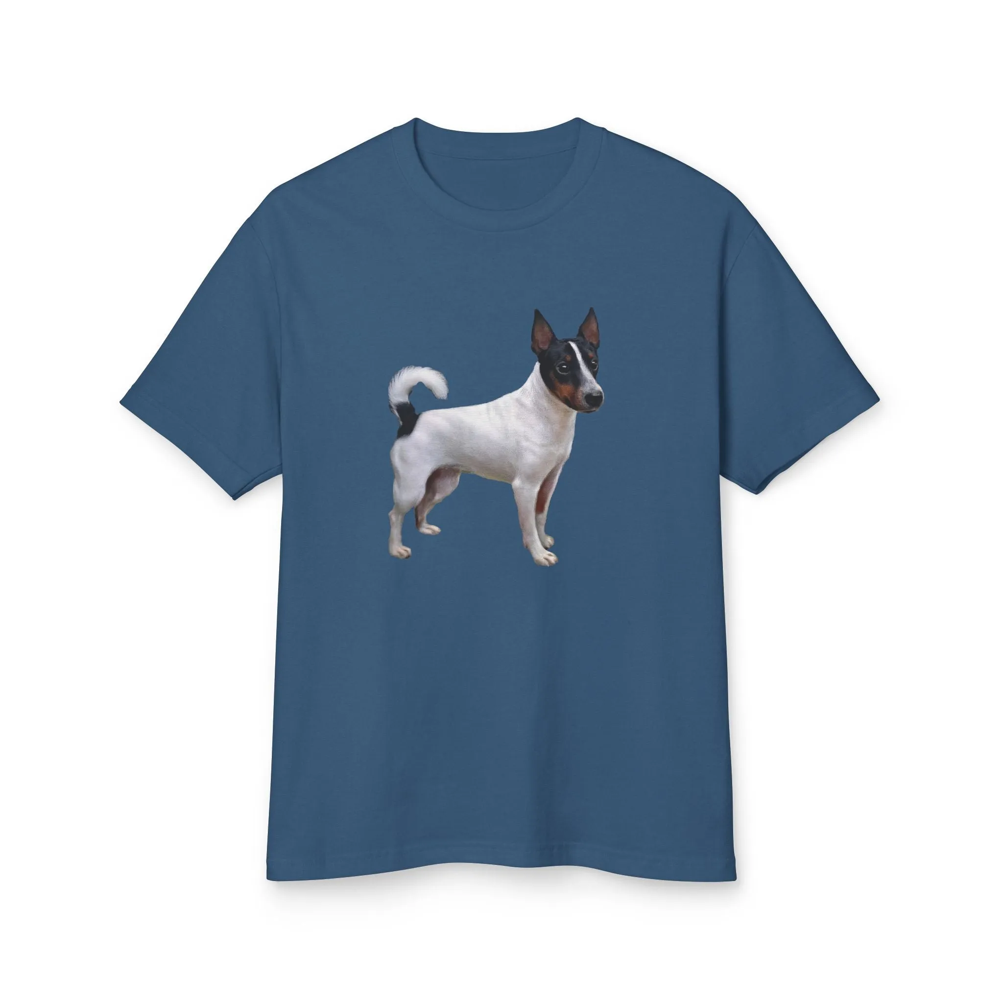 Japanese Terrier  - - Unisex Heavyweight Cotton Shirt  -Vintage Dog Graphic Tee