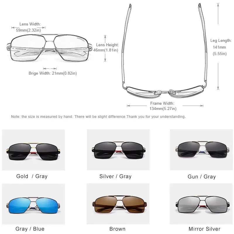 KINGSEVEN Aluminum Men's Sunglasse Polarized Lens Brand Red Design Temples Sun glasses Coating Mirror Glasses