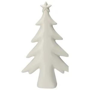 Koopman 17mm White Xmas Tree With Star