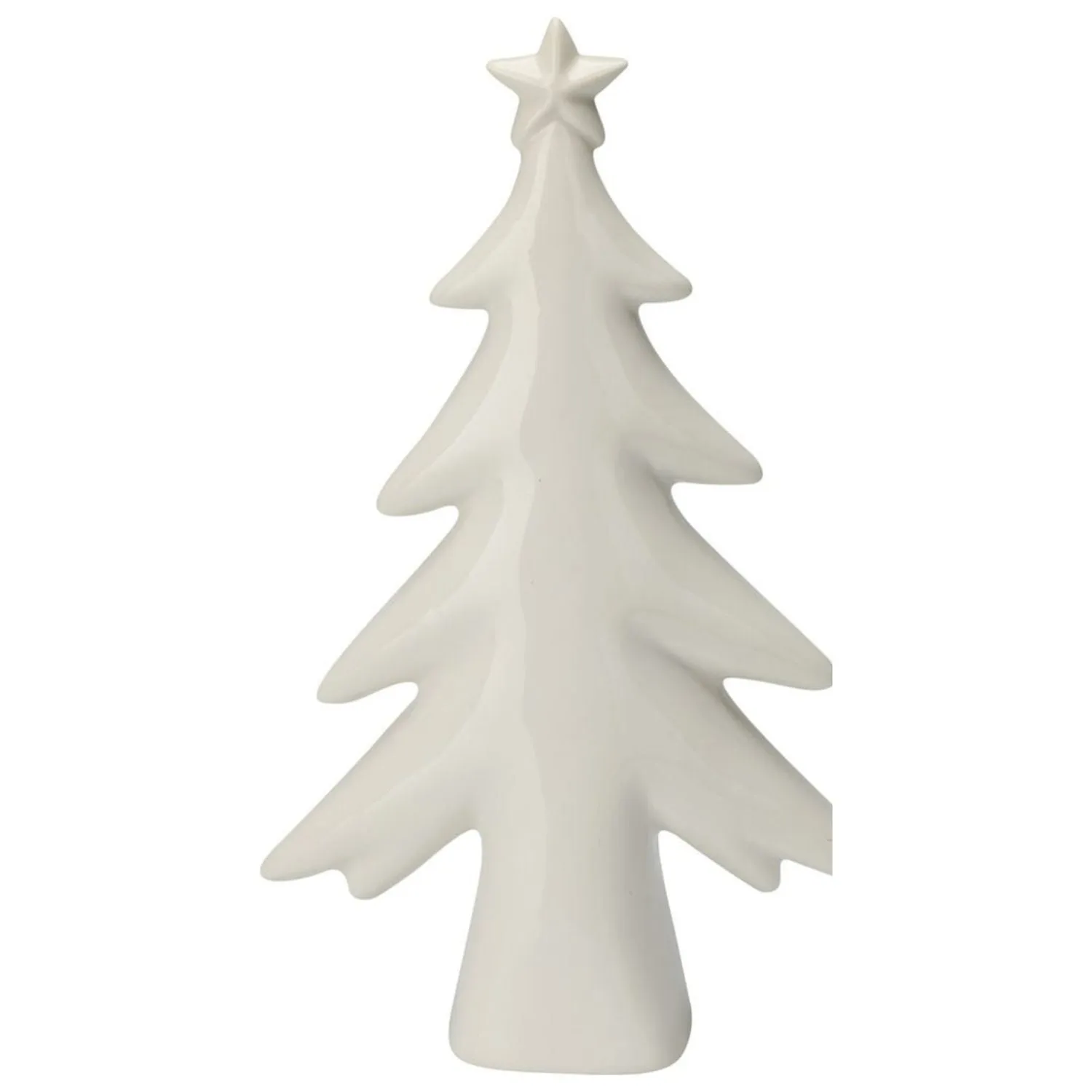 Koopman 17mm White Xmas Tree With Star