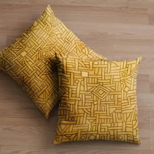 Kuba Cloth African Tribal Ethnic Kilim pillow, Kente Cloth, Afrocentric Mudcloth African Textile Ethnic Throw Pillow