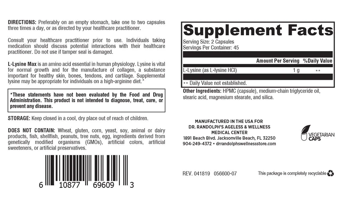 L-Lysine Max