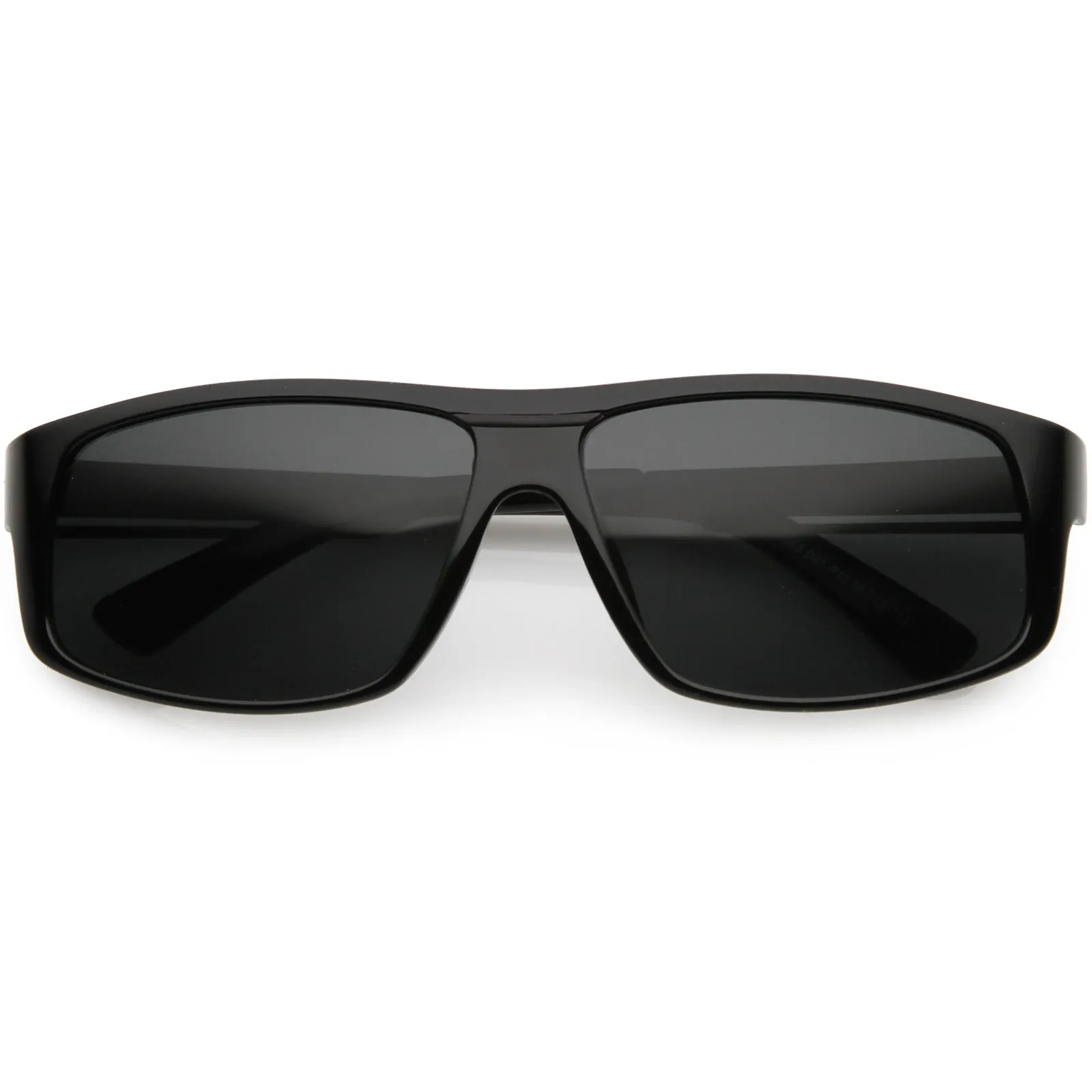 Lifestyle Flat Metal Arms  Polarized Lens Rectangle Sunglasses C892