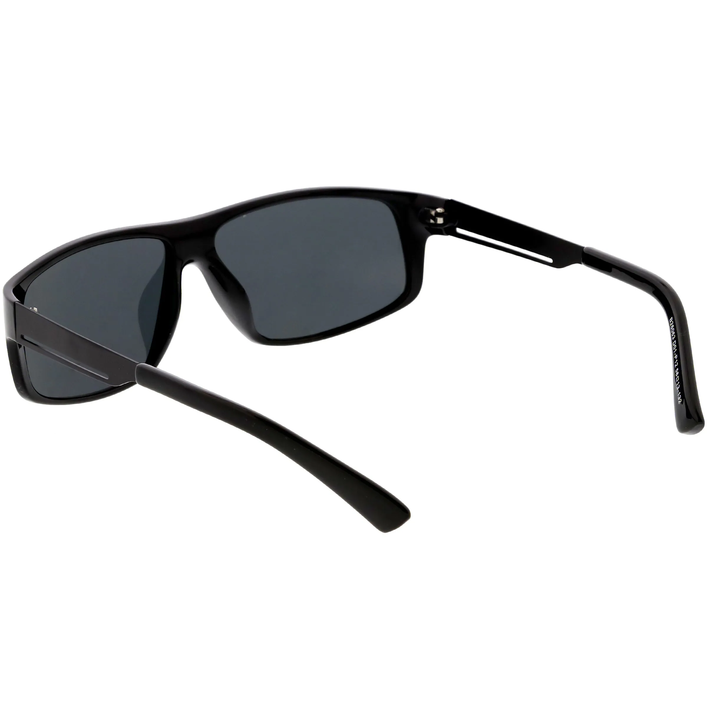 Lifestyle Flat Metal Arms  Polarized Lens Rectangle Sunglasses C892