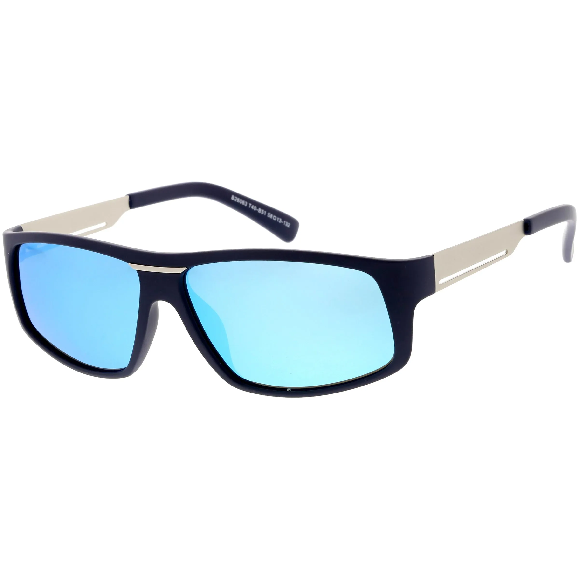 Lifestyle Flat Metal Arms  Polarized Lens Rectangle Sunglasses C892