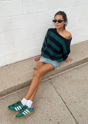 My Favorite Striped Sweater ★ Navy & Green