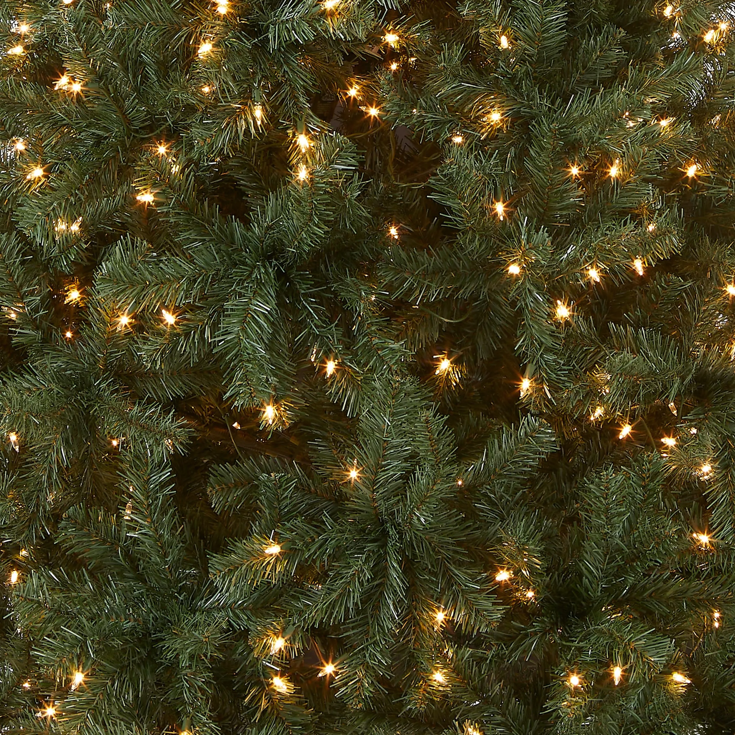 National Tree Company Pre-Lit Artificial Full Christmas Tree, Blue, North Valley Spruce, White Lights, Includes Stand, 7.5 Feet