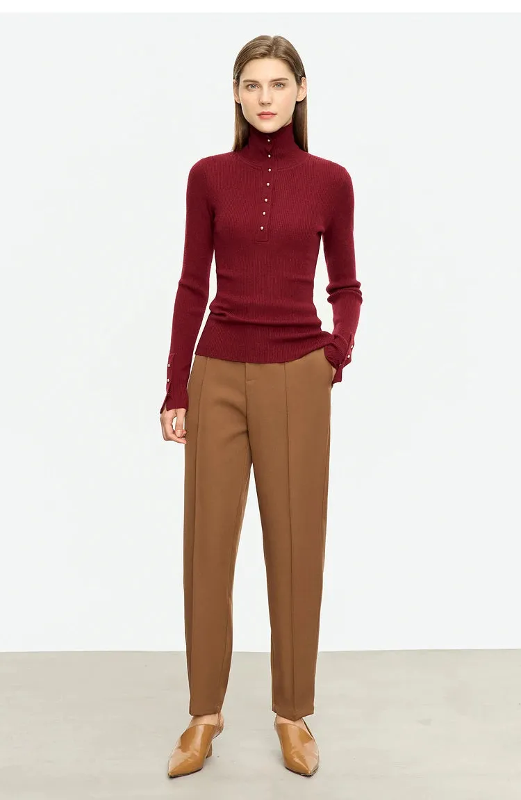 Open Sleeve Women's Turtleneck Sweaters