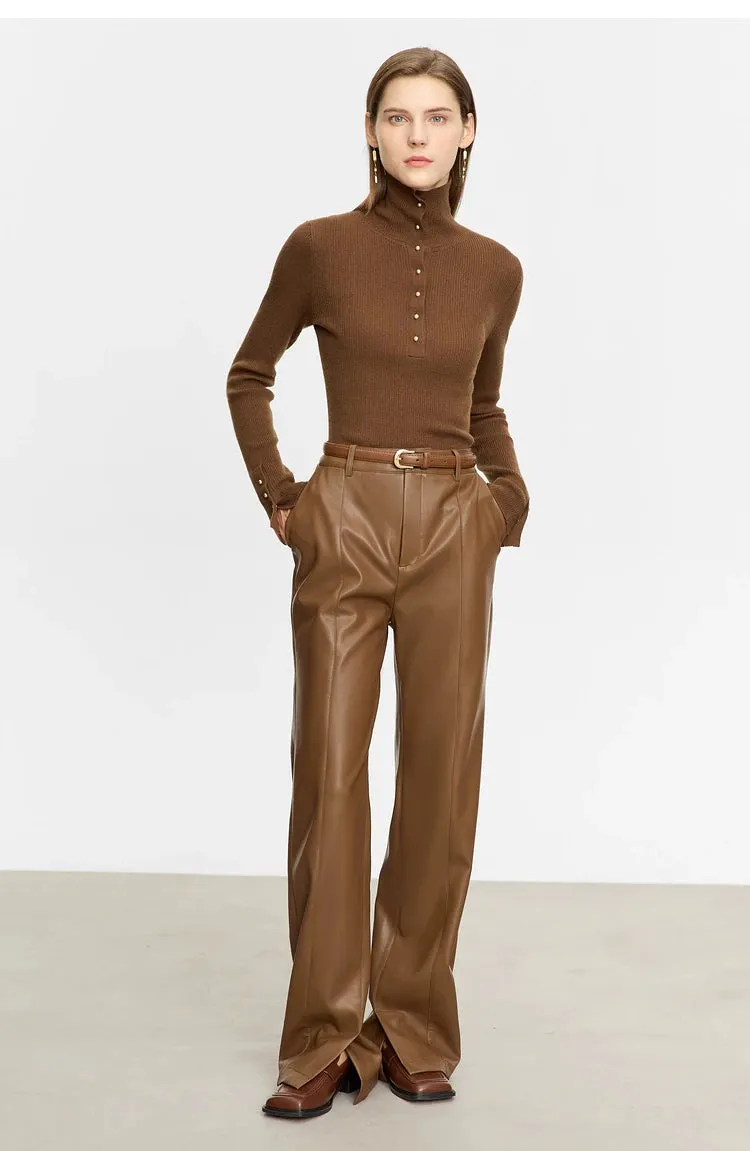 Open Sleeve Women's Turtleneck Sweaters