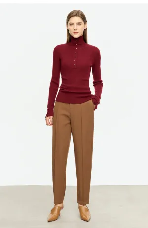 Open Sleeve Women's Turtleneck Sweaters