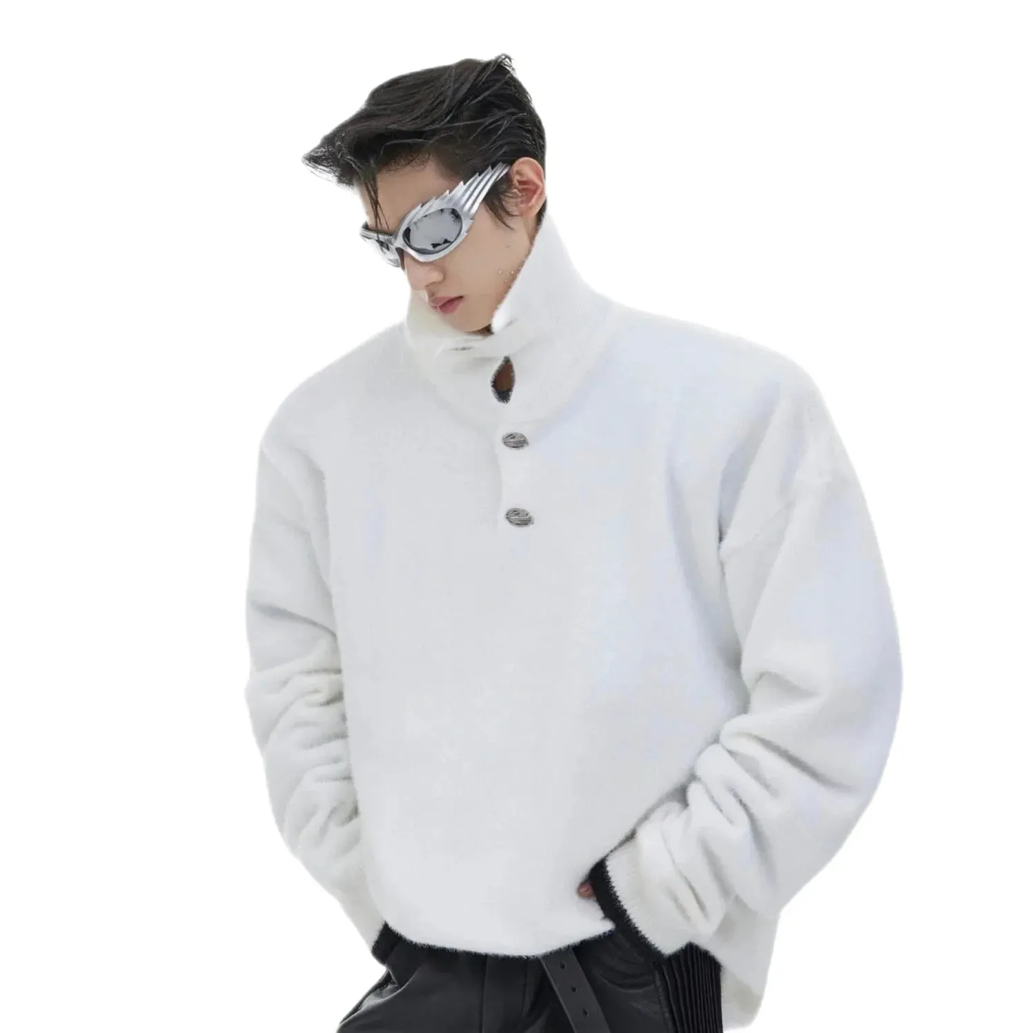 Opium Knitted Plush Sweater