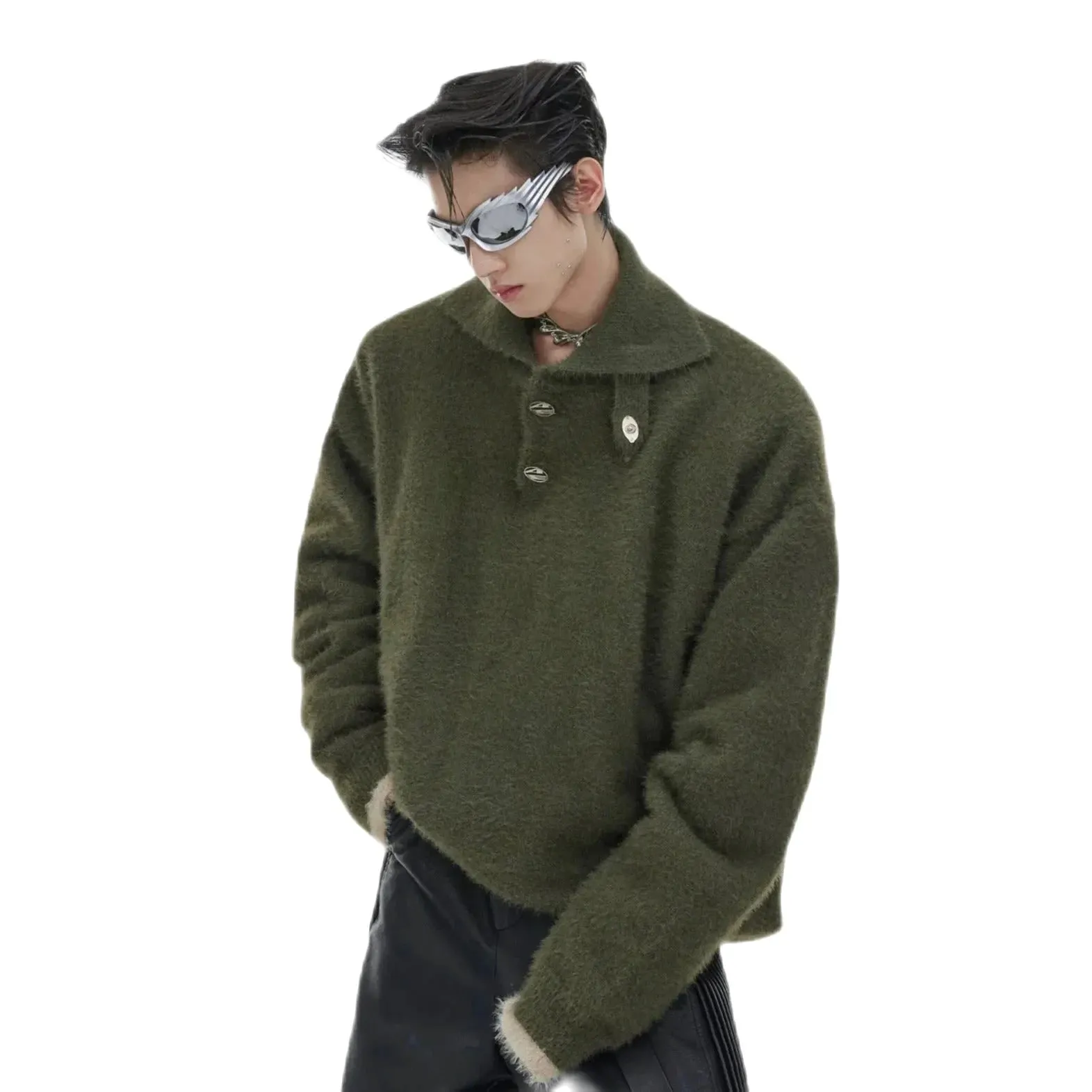 Opium Knitted Plush Sweater