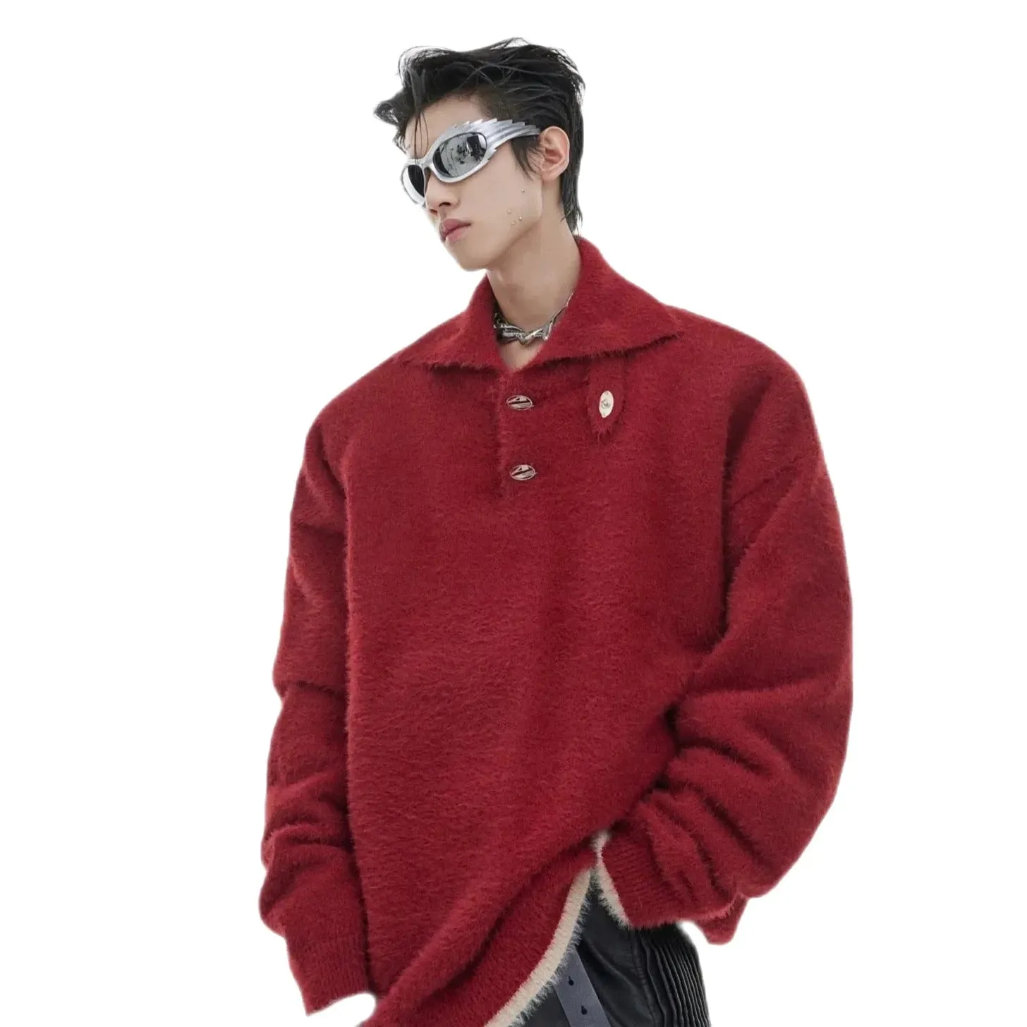 Opium Knitted Plush Sweater
