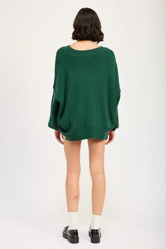 Oversized V-Neck Sweater
