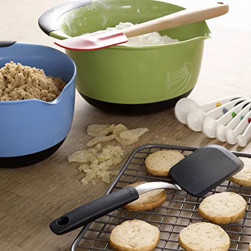 OXO Good Grips 3-Piece Mixing Bowl Set, Blue/Green/Yellow