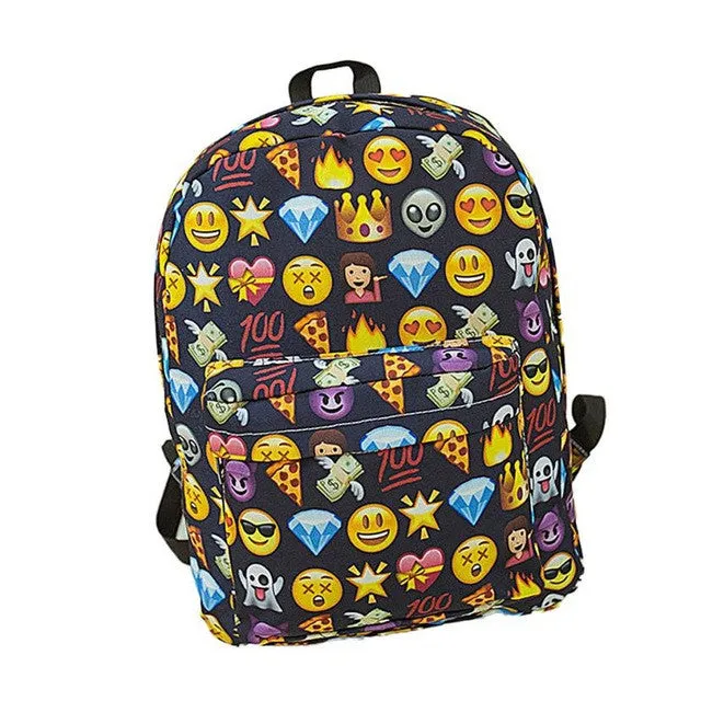PICK YOUR STYLE: Super Cute, Fun and Full Size Emoji Backpack