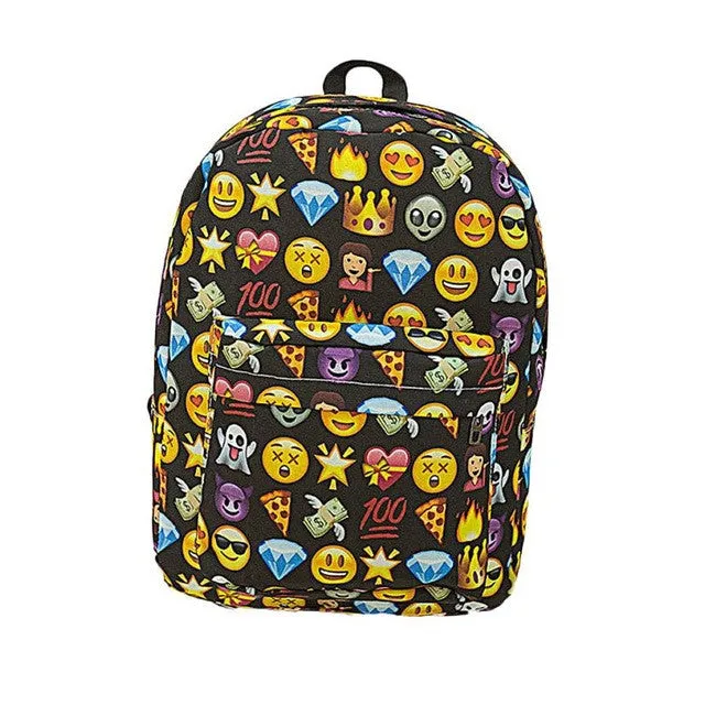 PICK YOUR STYLE: Super Cute, Fun and Full Size Emoji Backpack