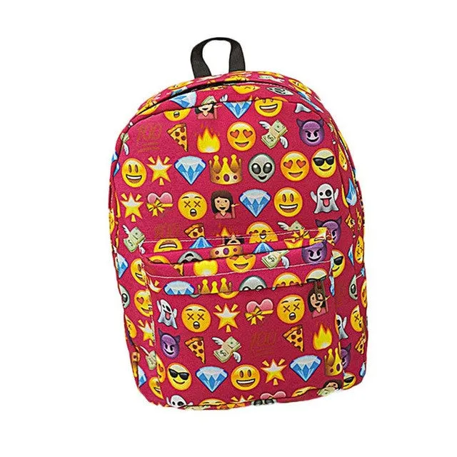 PICK YOUR STYLE: Super Cute, Fun and Full Size Emoji Backpack