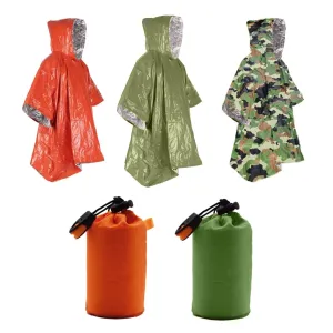 Portable Raincoat Military Waterproof Rain Coat Survival Poncho Outdoor Camping Tent