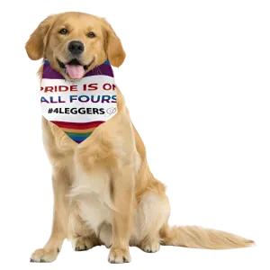 Pride is on All Fours #4Leggers Bandana by Dog Fashion Living