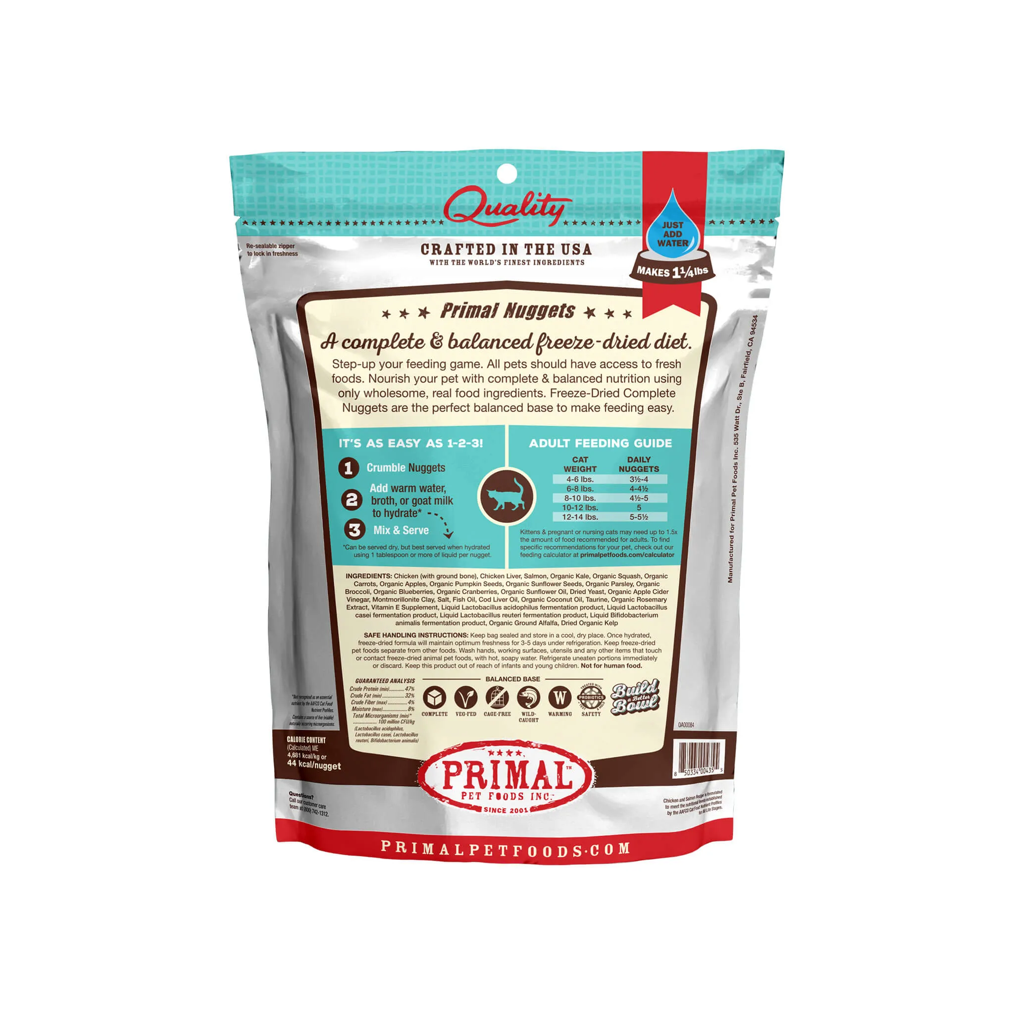 Primal Pet Foods Freeze-Dried Nuggets Cat Food