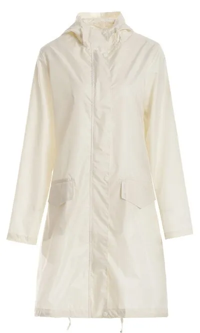 Raincoat Women Men Ladies Rain Coat Poncho Breathable Long Portable Water-Repellent Rainwear Jacket