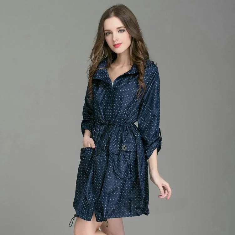 Raincoat Women Men Ladies Rain Coat Poncho Breathable Long Portable Water-Repellent Rainwear Jacket