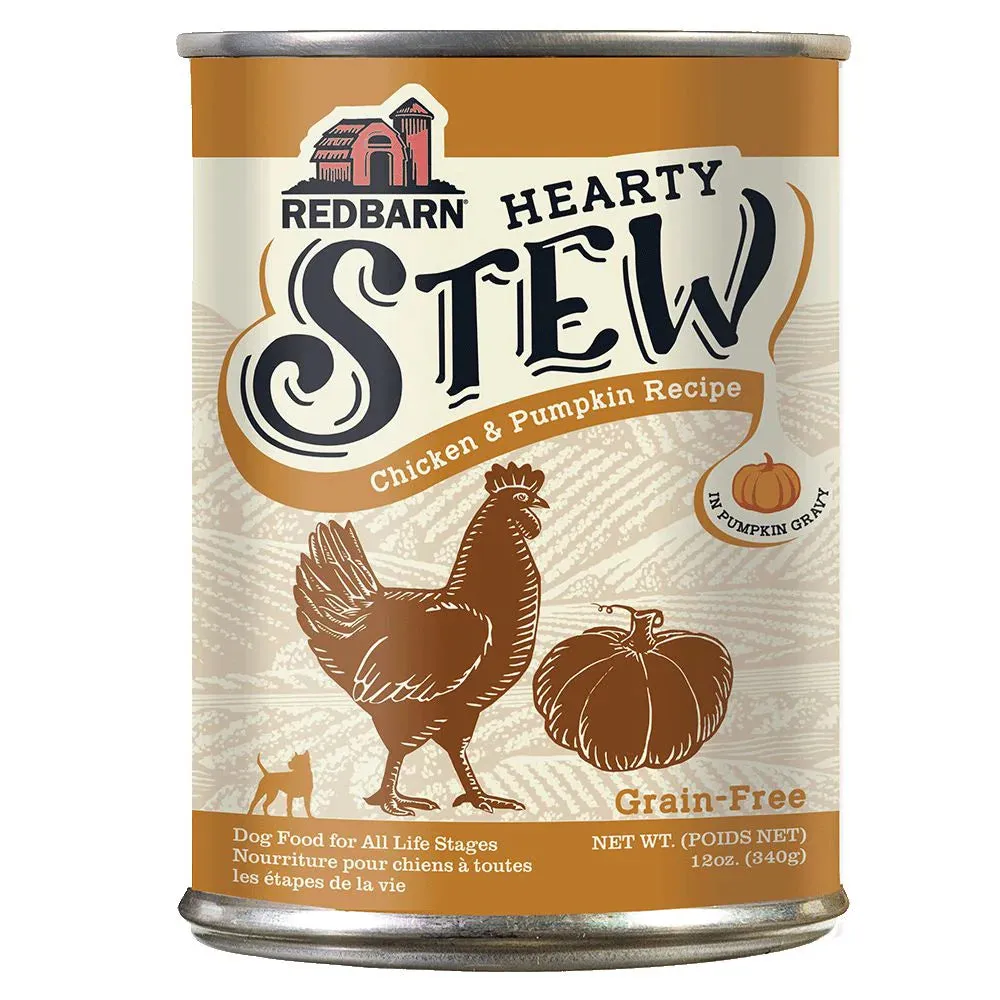 Redbarn Chicken & Pumpkin Hearty Stew, Wet Dog Food, 12-oz Case Of 12