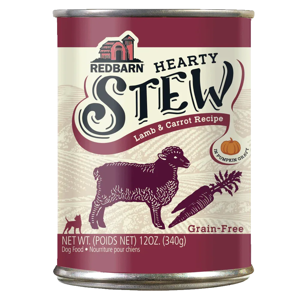Redbarn Lamb & Carrot Hearty Stew, Wet Dog Food, 12-oz Case Of 12