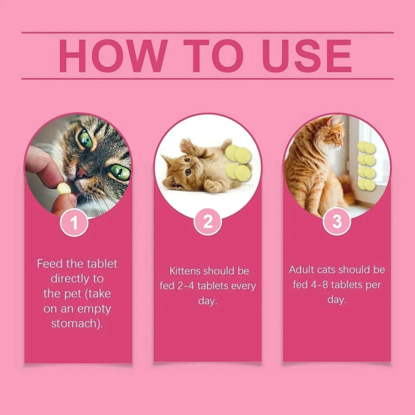 Relaxing Micronutrient Tablets for Cats – Balanced Diet & Vitamins