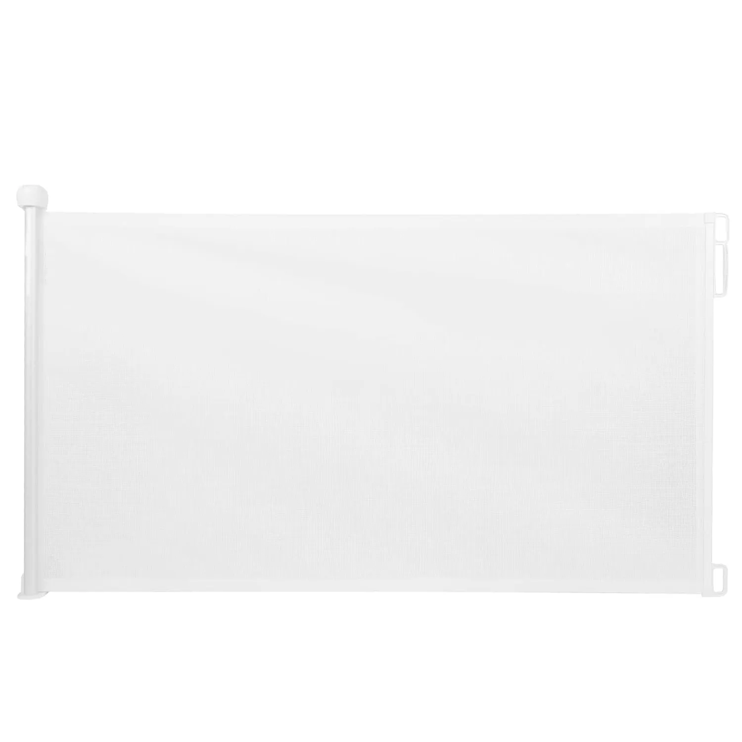 Retractable Mesh Safety Baby Gate Pet Gate 34.4" Tall, Extends up to 71" Wide, White