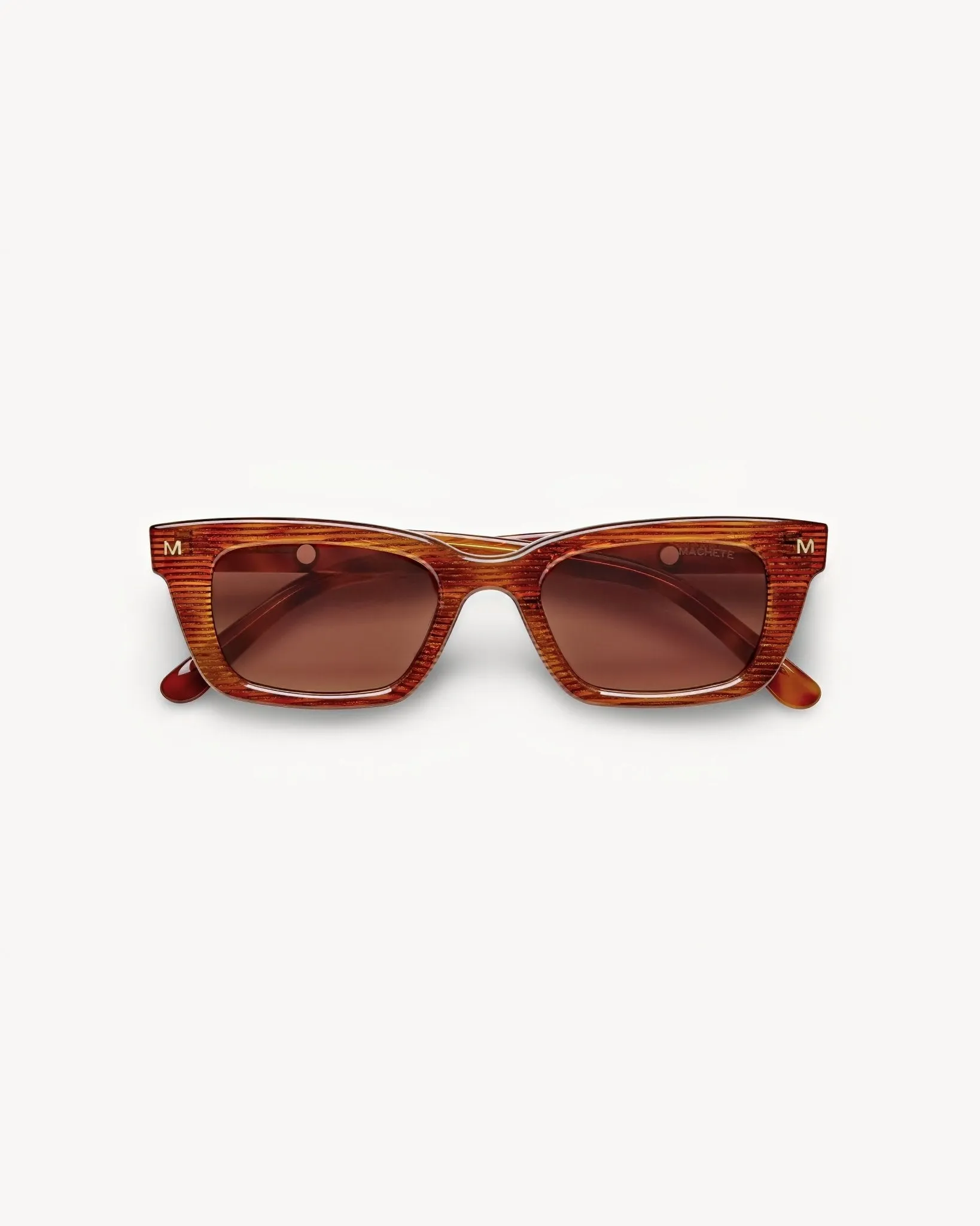 Ruby Sunglasses in Dark Tortoise Stripe