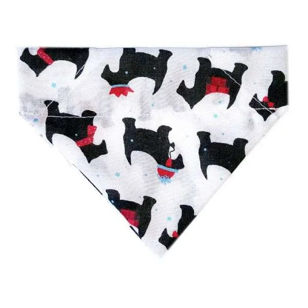 Scotty Dog Christmas Bandana For Dogs