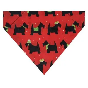 Scotty Dog Christmas Bandana For Dogs