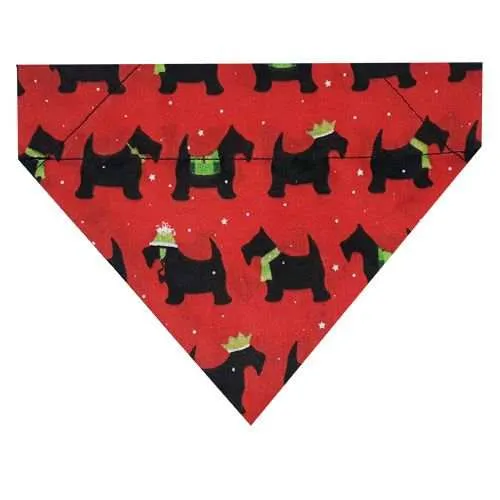 Scotty Dog Christmas Bandana For Dogs