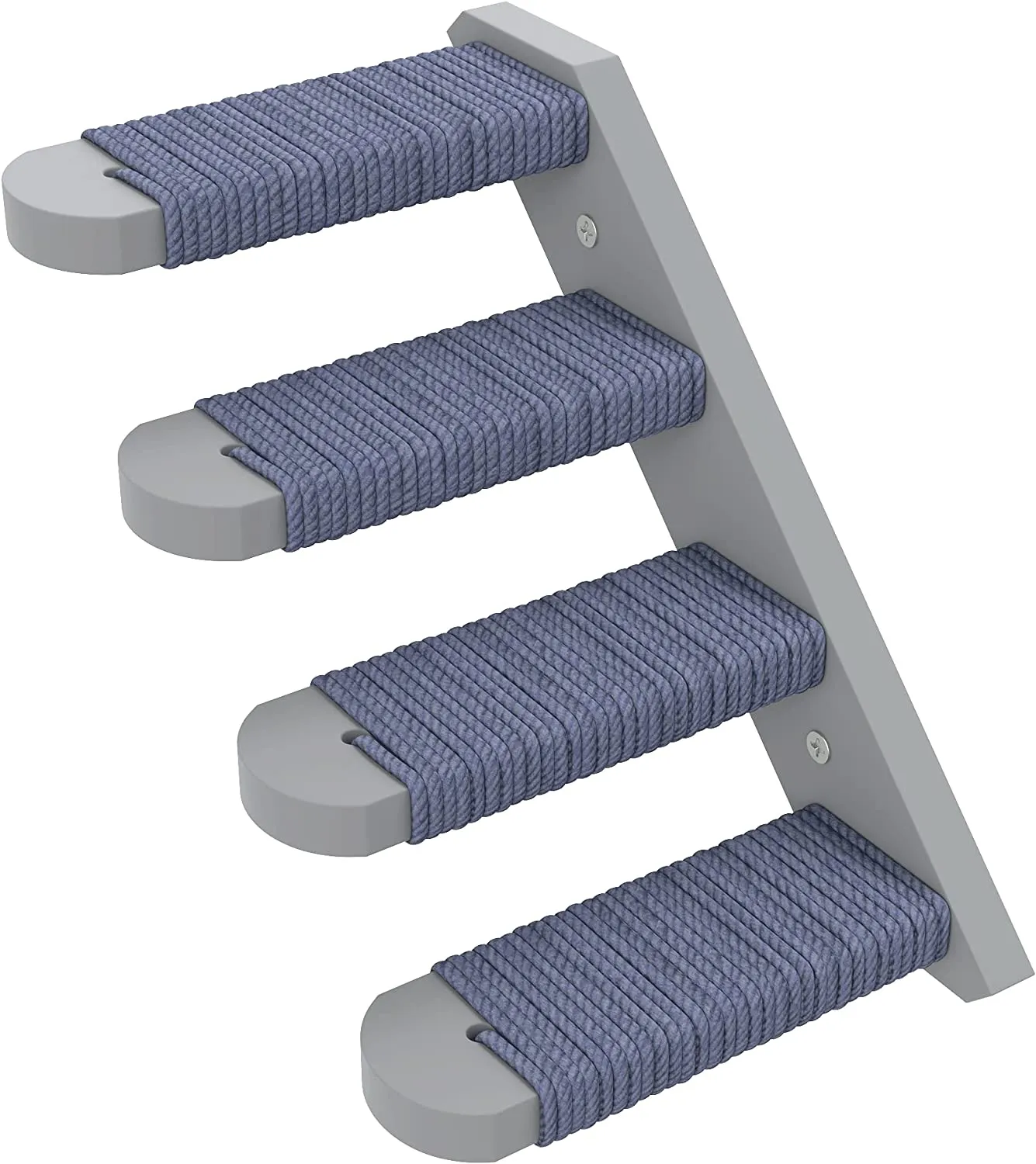 Skywin Cat Steps - Solid Rubber Wood Cat Stairs Great for Scratching and Climbing - Easy to Install Wall Mounted Cat Shelves for Playful Cats