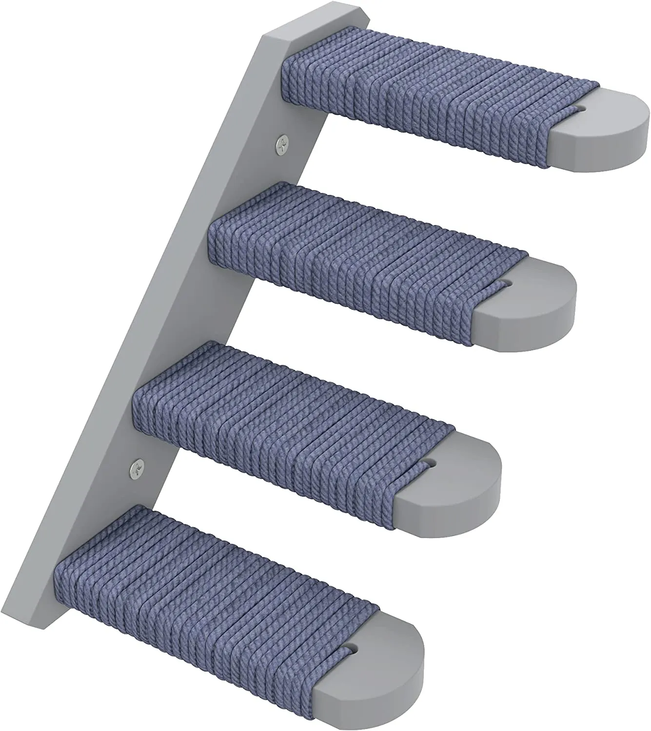 Skywin Cat Steps - Solid Rubber Wood Cat Stairs Great for Scratching and Climbing - Easy to Install Wall Mounted Cat Shelves for Playful Cats