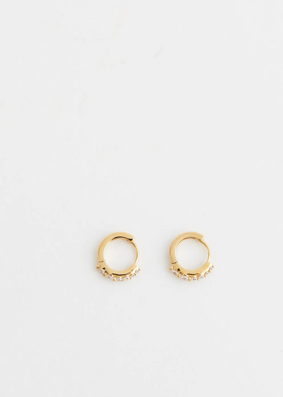 Small Crystal Hoops